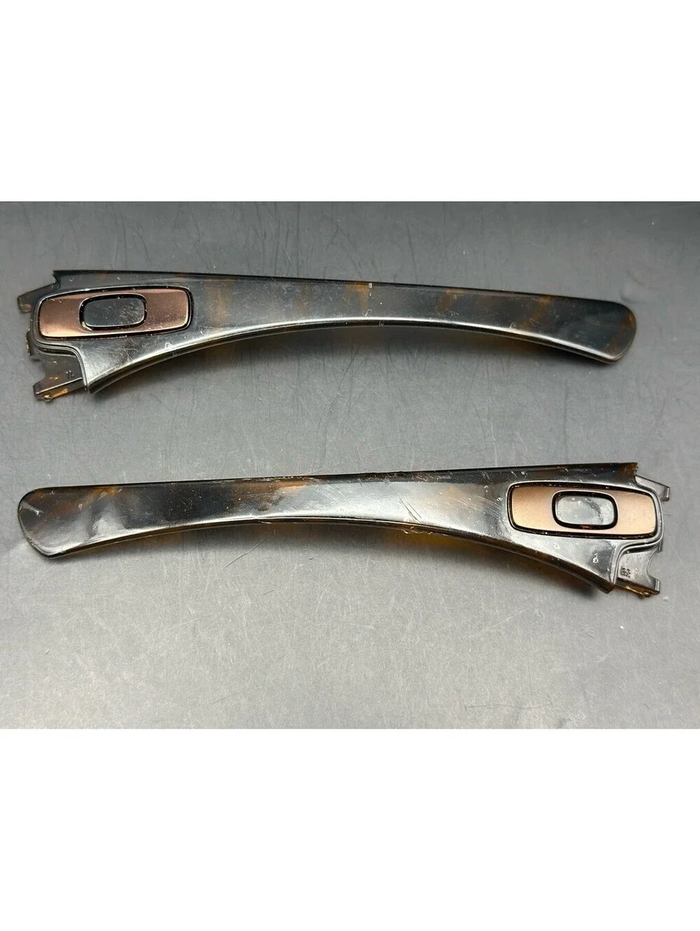 Oakley Antix Polished Brown Tortoise OEM Replacement Arms (Icons included)